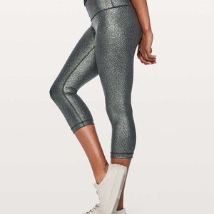 Lululemon Wunder Under Crop Luminosity Foil